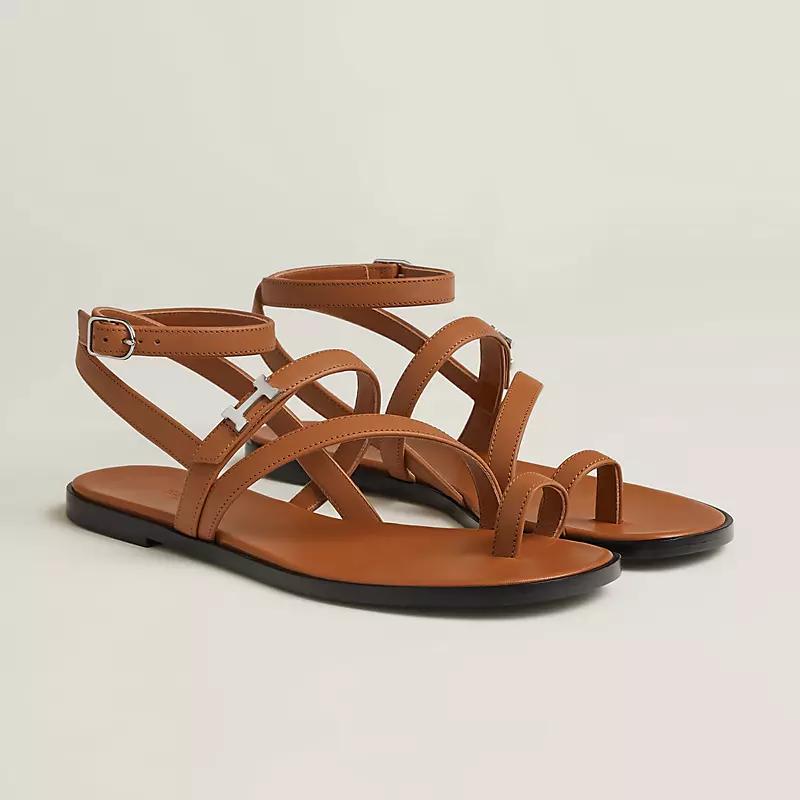 Giày Hermes Harmonie Sandal Nữ Nâu